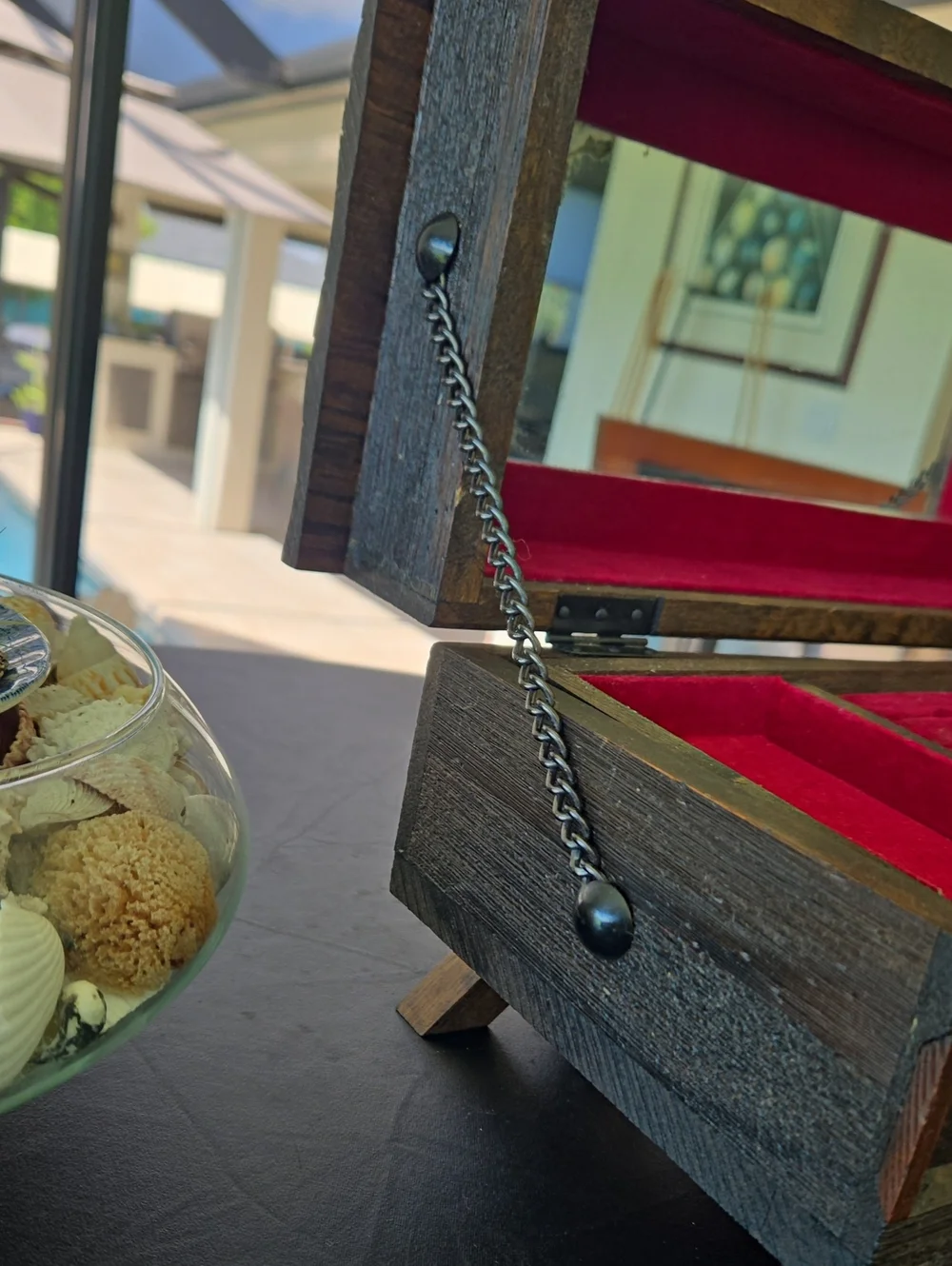 Vintage Wood Jewelry Box
